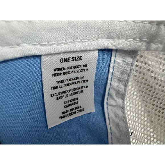 Life is Good Hat Cap Trucker Snap Back Blue Mesh Patch Sun Daisy Graphic - Picture 3 of 5